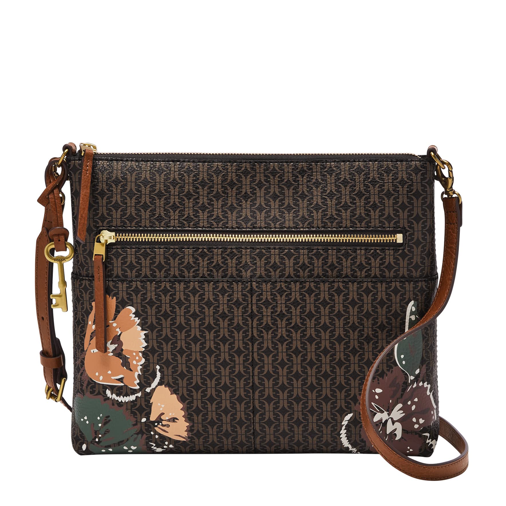 Fossil Women's Fiona Large Crossbody Purse Handbag - Stylish Leather Shoulder Bag for Everyday Use, Work & Travel | Compact & Spacious Design