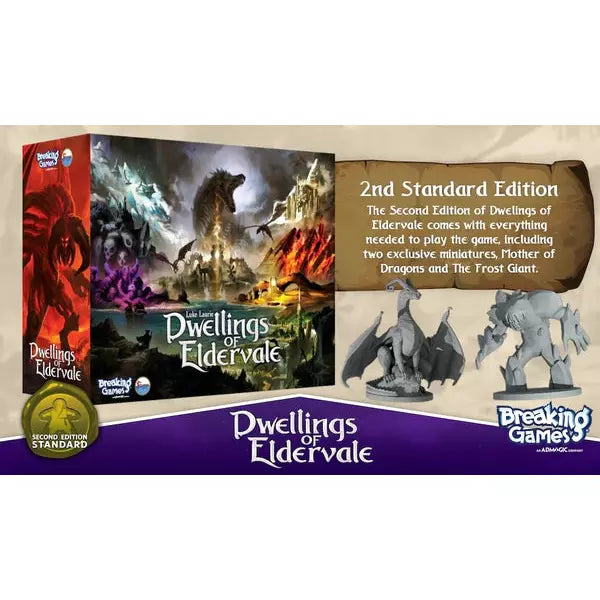 Dwellings of Eldervale (2nd Edition) - Epic Fantasy Board Game for Adults & Teens - Perfect for Game Nights & Strategy Lovers