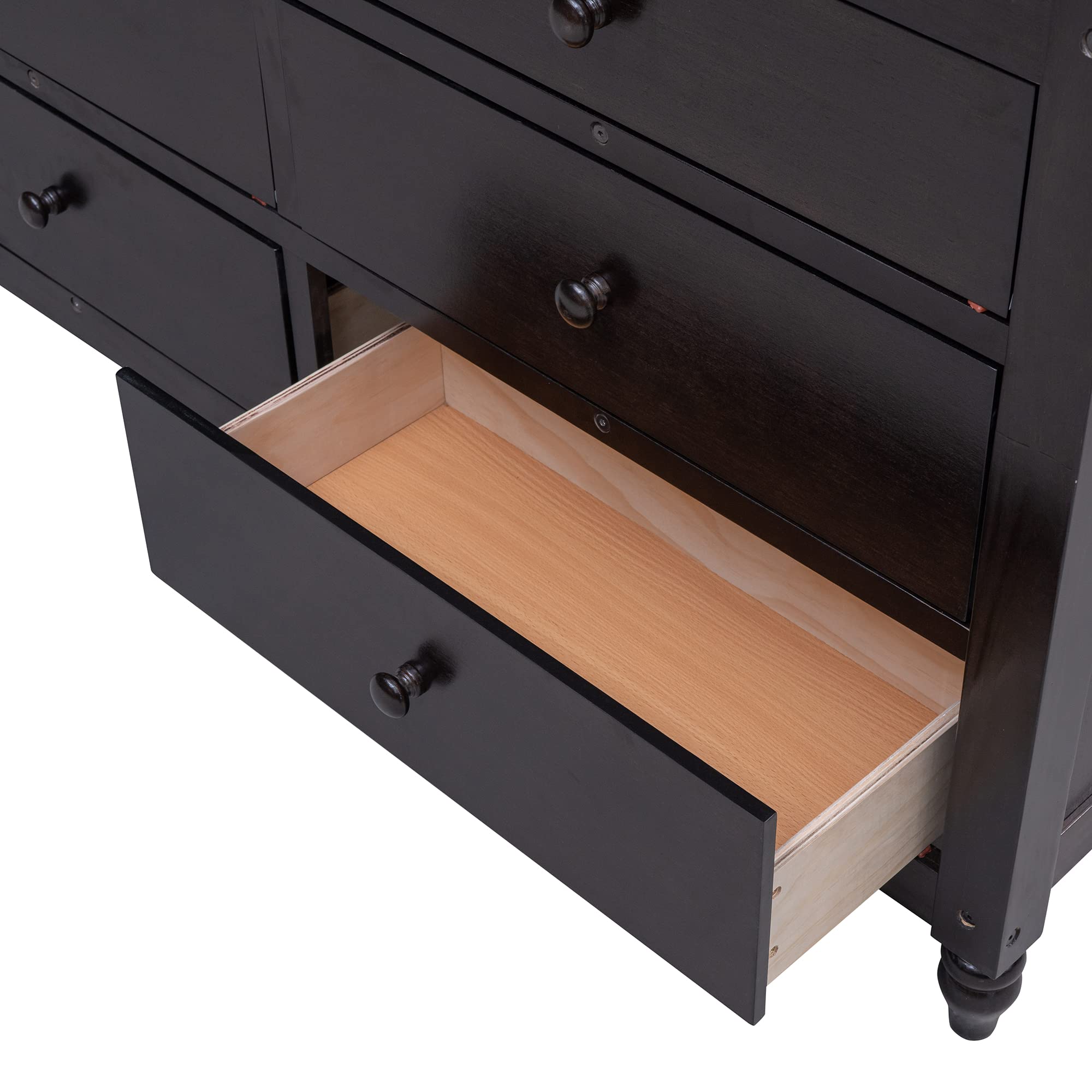 Full Size Loft Bed with Desk & Storage Drawers - Sturdy Wooden High Loft Bed with Safety Guardrails, Ladder, Headboard & Footboard - Perfect for Kids, Teens & Adults (Full, Espresso) - Ideal for Small Bedrooms, Dorm Rooms & Space-Saving Kids' Rooms