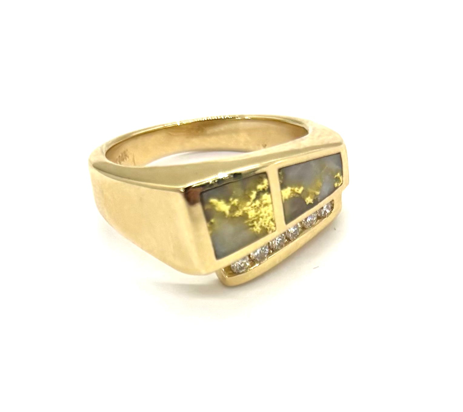 14K Gold Quartz and Diamond Ring for Women - Elegant Wedding, Engagement, Anniversary Jewelry Gift - Perfect for Special Occasions & Everyday Wear