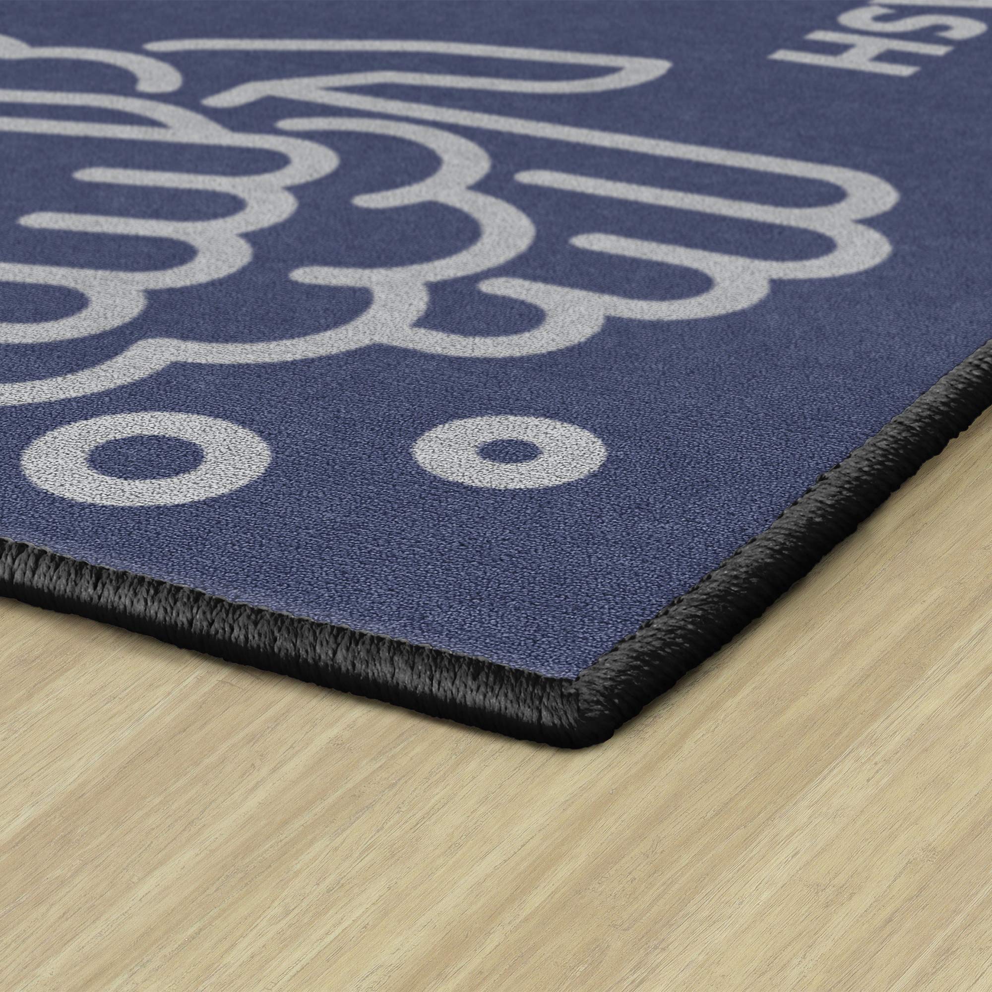 Washable Rug for Kids & Students - 3' x 5' Non-Slip Playroom Carpet | Durable Classroom Mat for Nursery, Dorm, Study Area