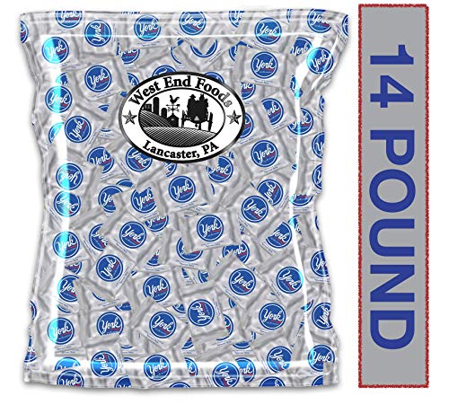YORK Peppermint Milk Chocolate Patties - Bulk Candy 14lb Bag for Baking, Parties & Gift Giving | Individually Wrapped Chocolate Mints for Office, Weddings & Holiday Treats