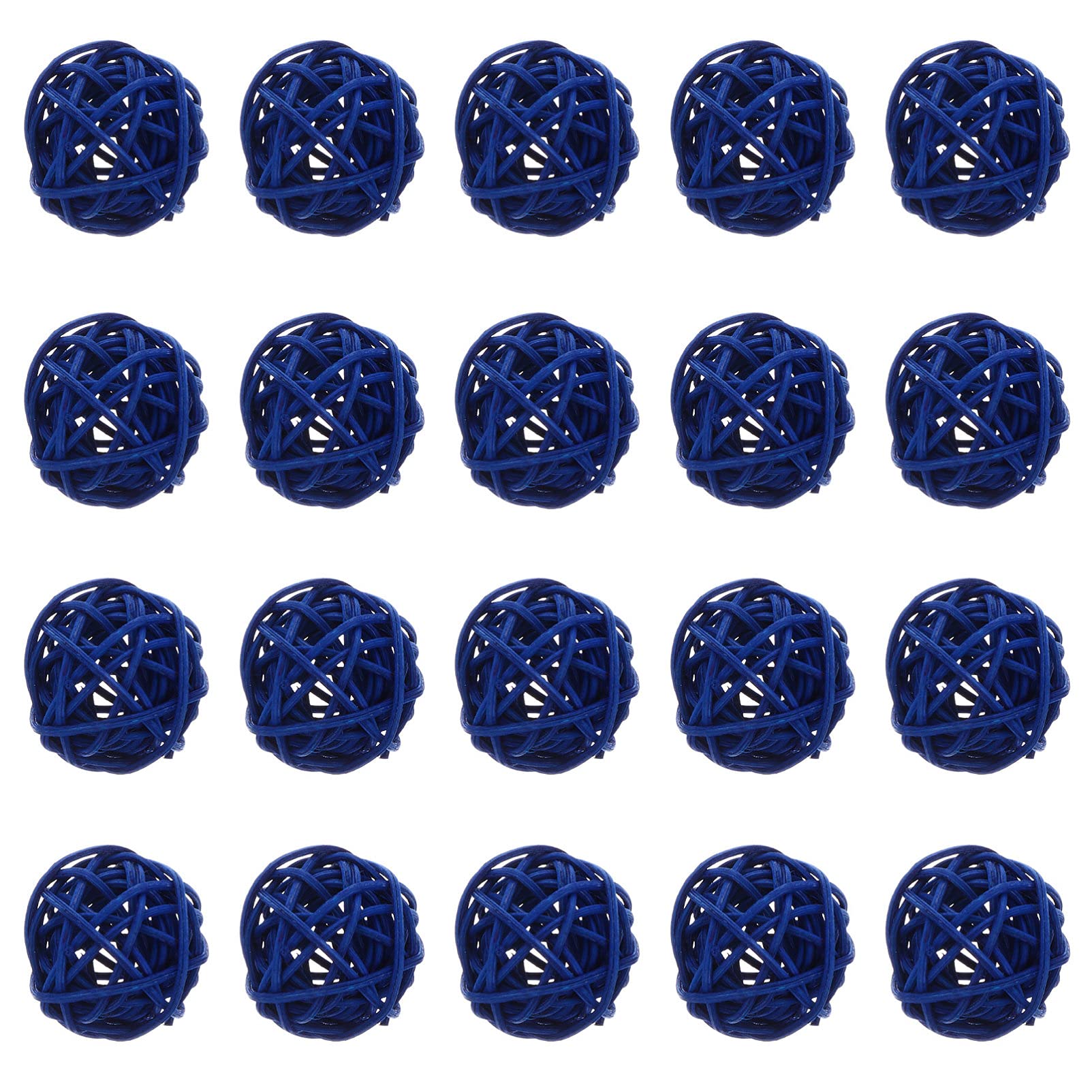 ULTNICE Decorative Rattan Balls - 20pcs Natural Woven Rattan Sphere for DIY Crafts, Vase Fillers, Home Decor | Perfect for Wedding Centerpieces, Party Decorations & Aromatherapy Displays
