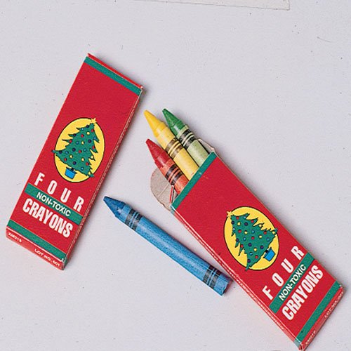 Christmas Crayons for Kids - 24 Pack Non-Toxic Holiday Coloring Crayons | Perfect for Stocking Stuffers, Classroom Activities & Christmas Crafts