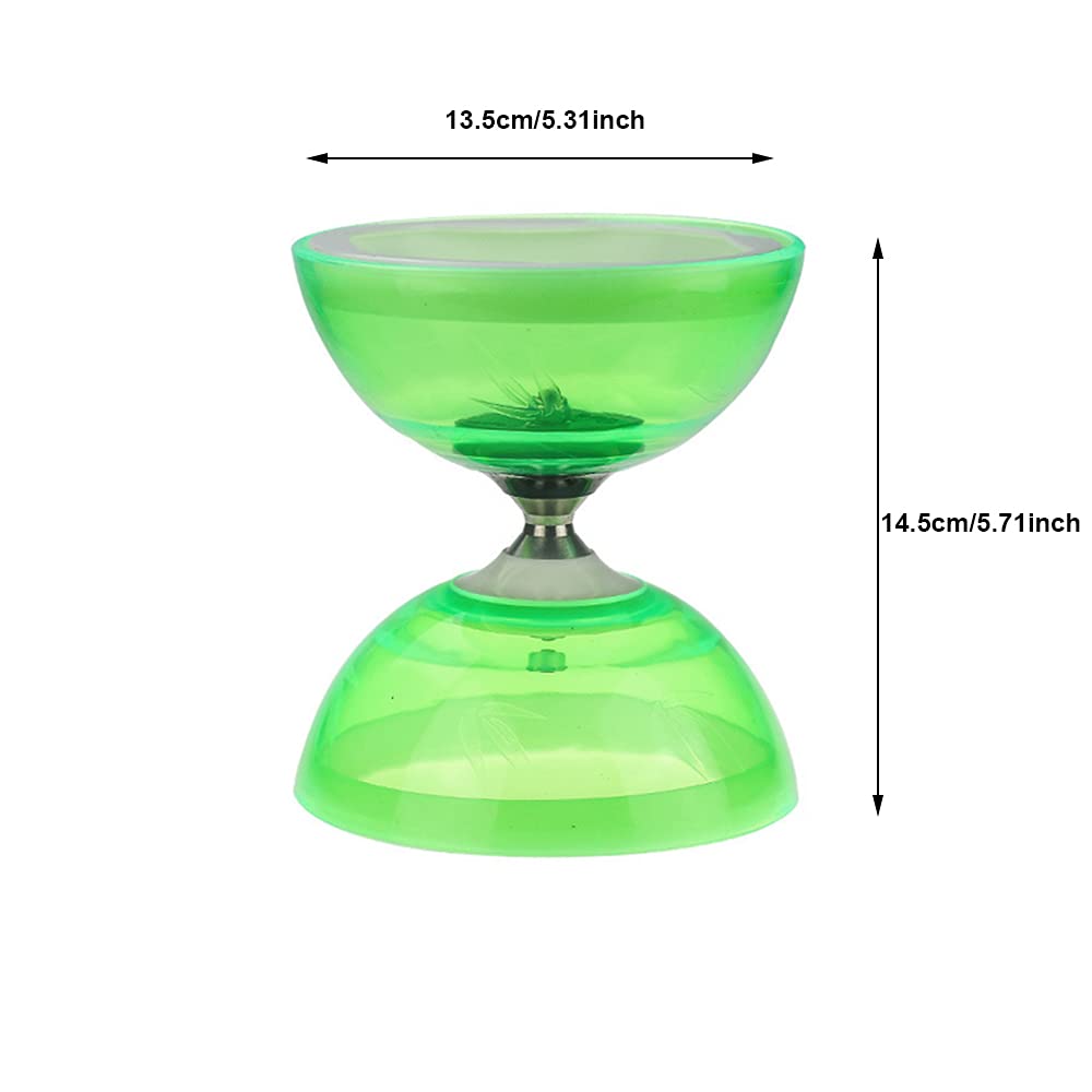 Professional Triple Bearing Yoyo Diabolo Toy with High-Quality Pole & Durable Transparent Cups - Perfect for Kids, Beginners, and Advanced Performers - Great for Outdoor Play, Skill Development, and Circus Performances