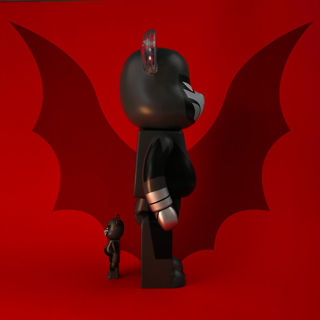 400% + 100% Bearbrick Phantasm Batman The Animated Series Collectible Figure - Limited Edition Vinyl Art Toy for DC Comics Fans, Home Decor & Display Collection