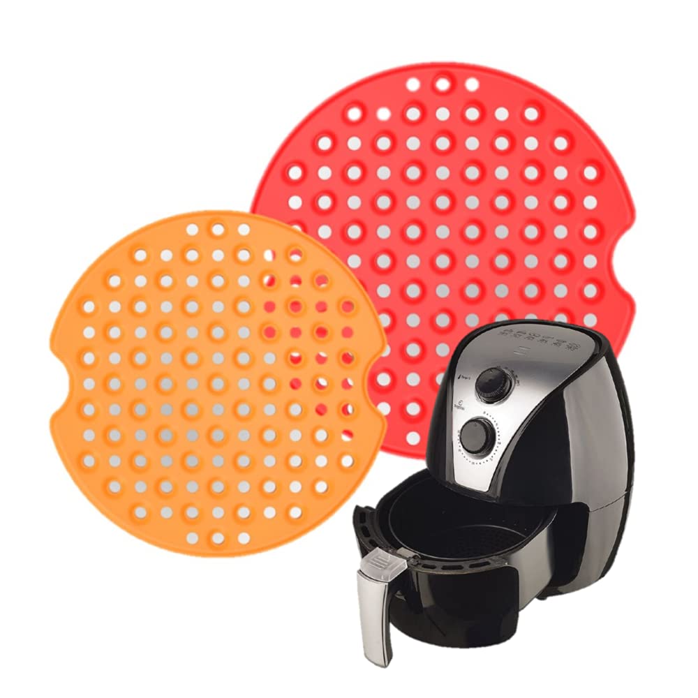 2-Pack Reusable Silicone Air Fryer Liners - 8