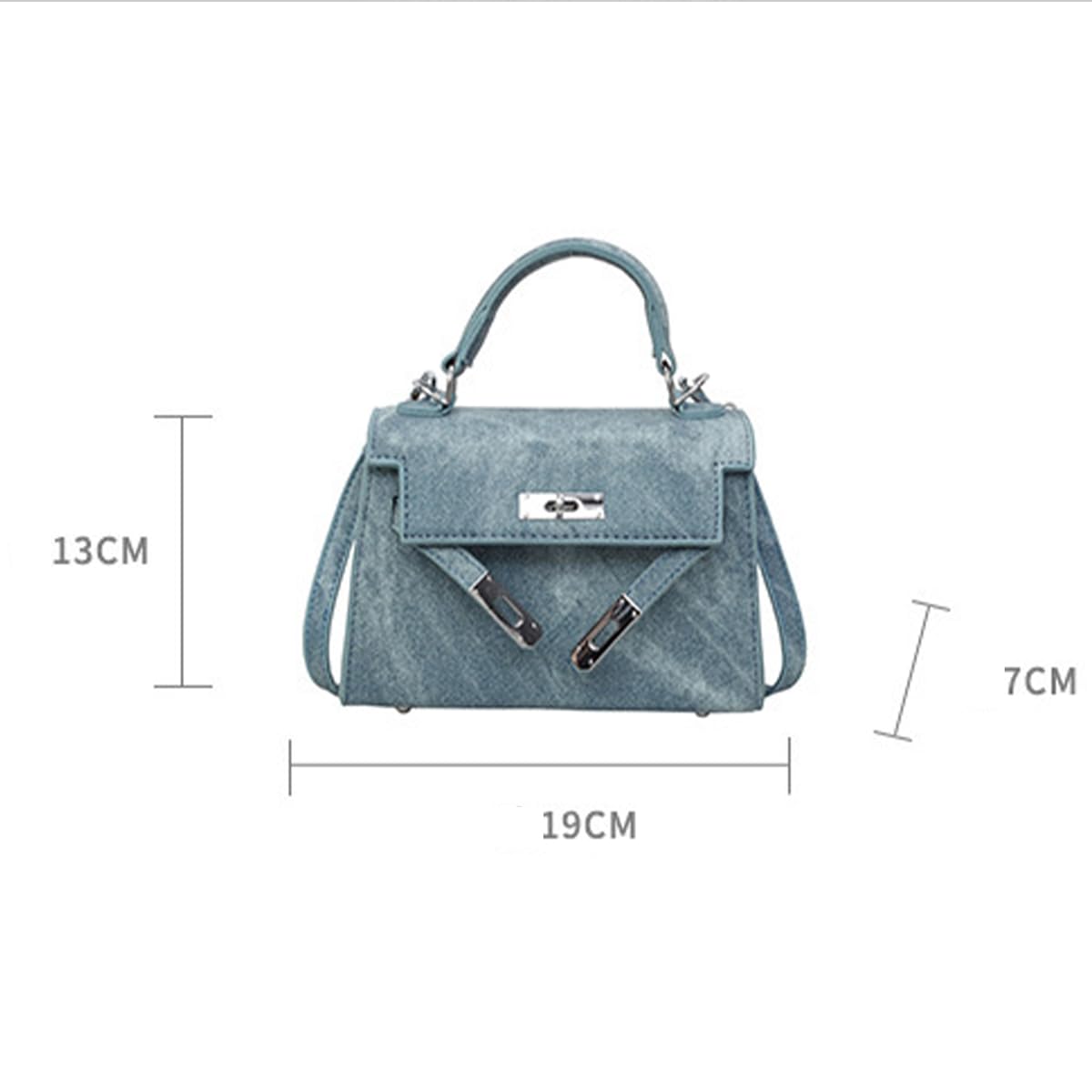 Stylish Women's Designer Small Leather Top Handle Satchel with Detachable Shoulder Strap - Crossbody Bag for Work, Travel & Everyday Use