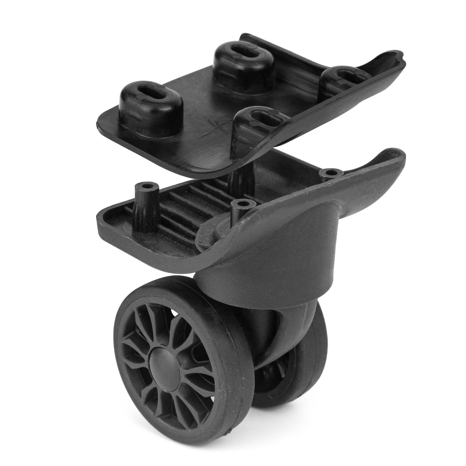 Zoofen W149-2 Replacement Luggage Wheels - Dual Spinner Wheels for Suitcase Repair (2-Pack) - Perfect for Travel Luggage, Rolling Bags & Carry-On Cases