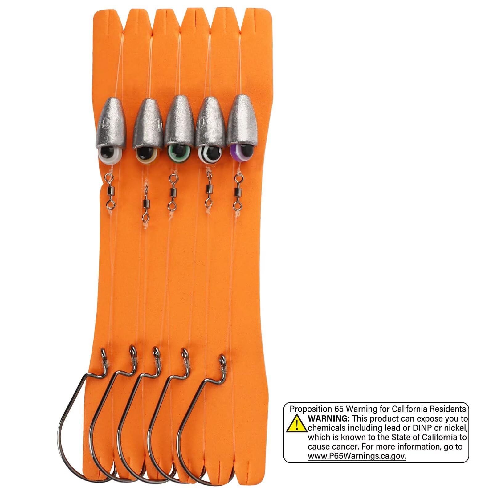 Dovesun 10/5PCS Carolina Rig Kit for Bass Fishing - Pre-Tied Fishing Rigs with Hooks, Swivels, Fluorocarbon Line & Weights - Perfect for Freshwater, Saltwater, Catfish & Bass Fishing Adventures