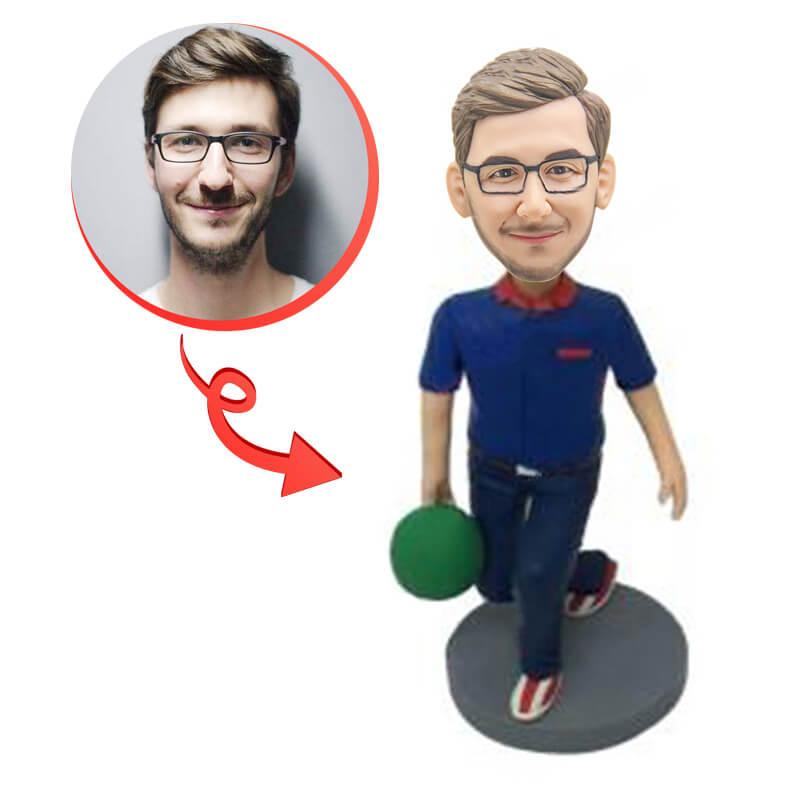 Custom Bowling Bobblehead - Personalized Bowling Team Gifts & Collectibles - Perfect for Bowling Enthusiasts, League Players & Sports Fans
