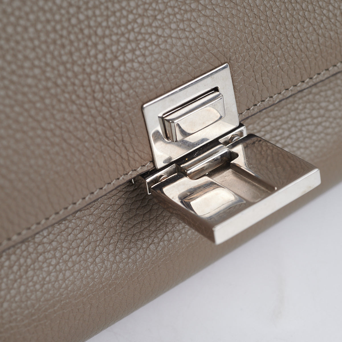 Celine Small Trapeze Handbag in Taupe Leather - Luxury Crossbody Bag for Women, Perfect for Work, Travel & Evening Events
