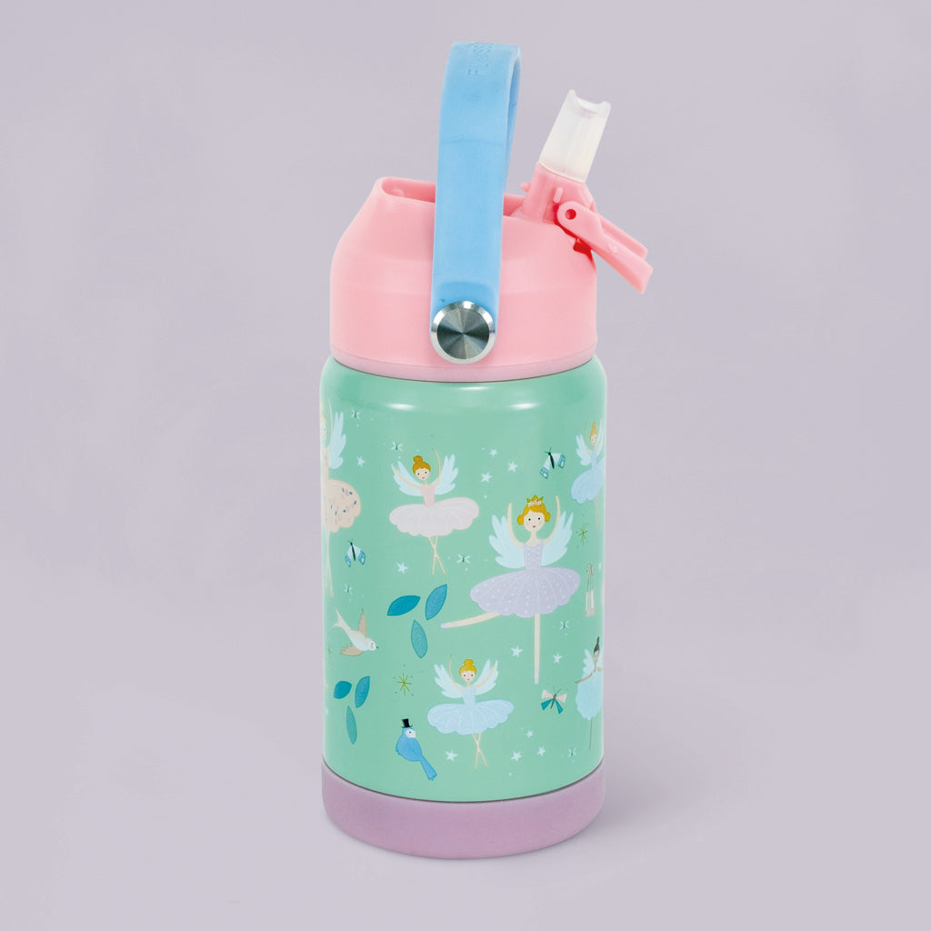 Floss & Rock Enchanted Water Bottle - Leak Proof Stainless Steel Insulated Drink Bottle for Kids, School, Travel & Outdoor Activities