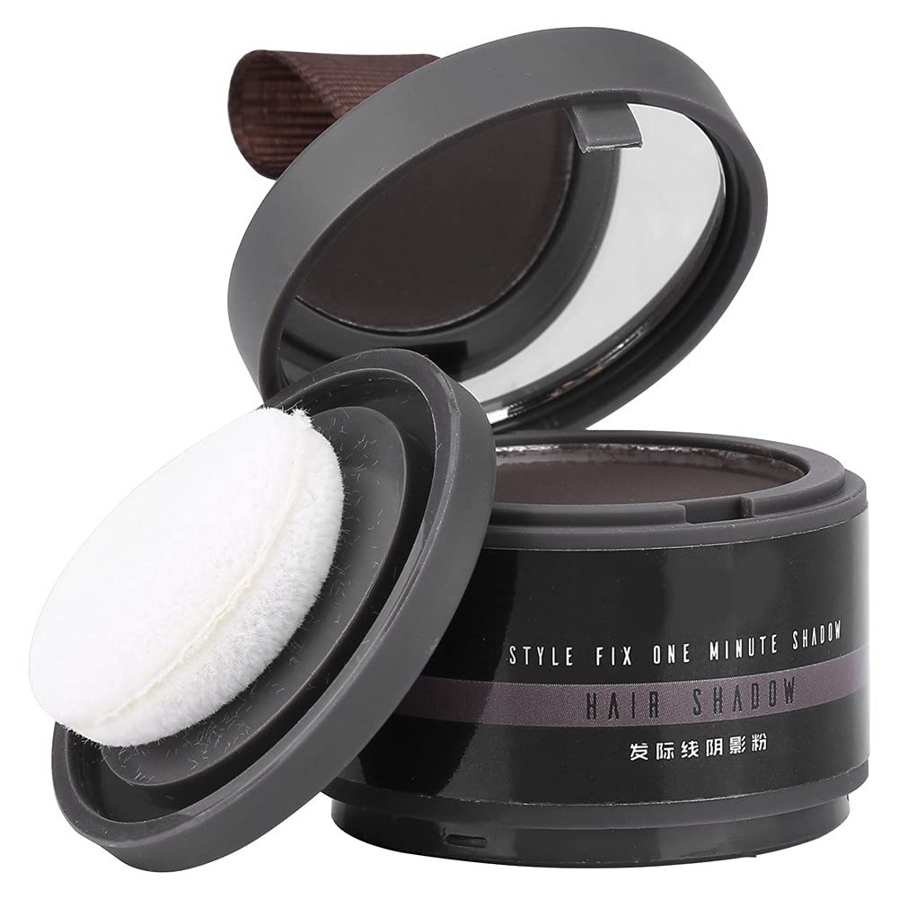 3 Colors Hairline Shadow Powder - Dark Brown Hair Root Concealer & Repair Powder for Instant Coverage | Highlighter & Bronzer for Natural Hairline | Perfect for Thinning Hair, Bald Spots & Styling (Dark Brown #2) - Great for Daily Use, Special Occasions & Photo Shoots