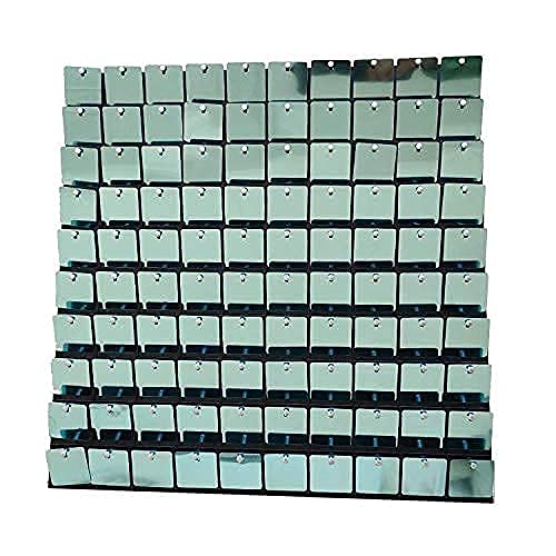 Shimmer Wall Backdrop by Rosier Fleur - 12 Light Green Sequin Panels for Photography, Party Decorations, Events, Weddings, Bridal Showers, Baby Showers & Birthday Parties | Perfect for Photo Booths, Stage Backdrops & Home Decor