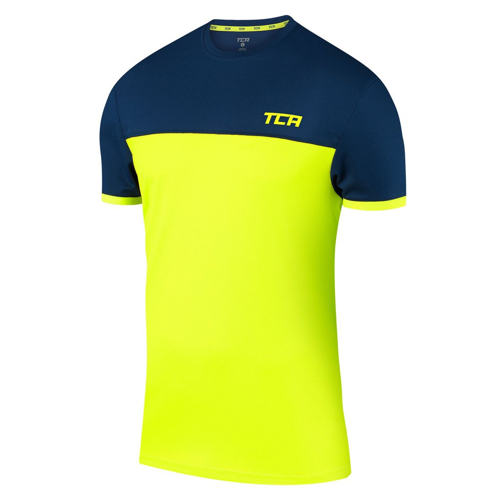 TCA Men's & Boys' Aeron Slim Fit Workout T-Shirt - Moisture Wicking Athletic Tee for Gym, Running & Training