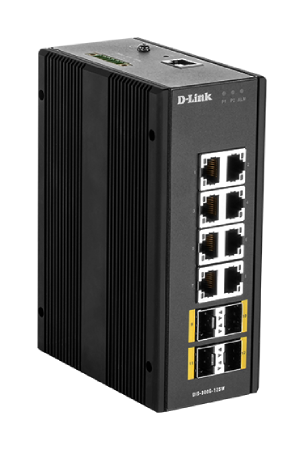 D-Link DIS-300G 12-Port Industrial Gigabit Managed Ethernet Switch | PRE-ORDER | Rugged Network Solution for Factories, Warehouses & Outdoor Installations