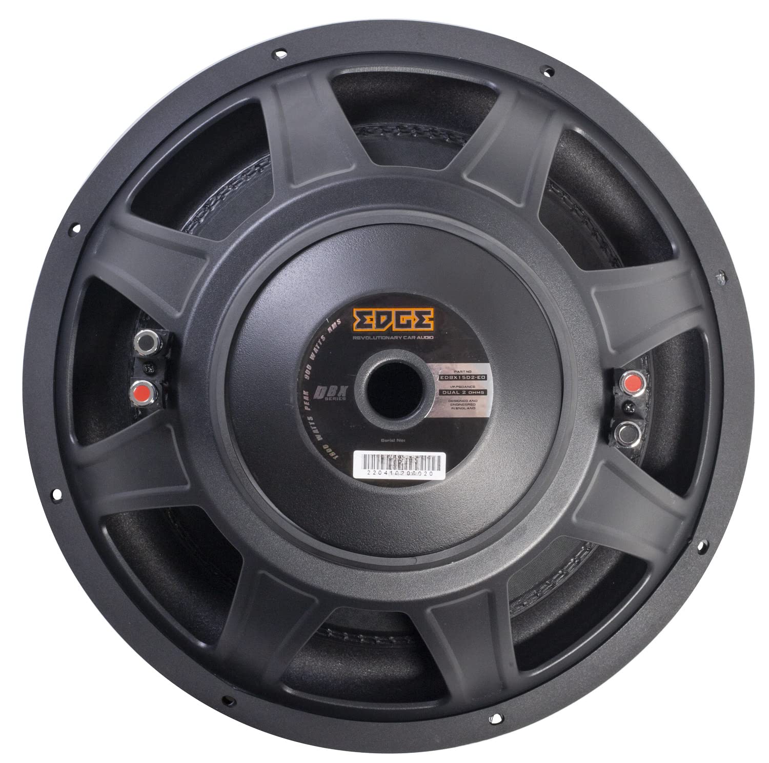 EDGE Car Audio EDBX15D2-E0 DBX Series 15-Inch 1800W High-Power Subwoofer for Deep Bass - Perfect for Car Audio Systems, Home Theaters & Live Music Events