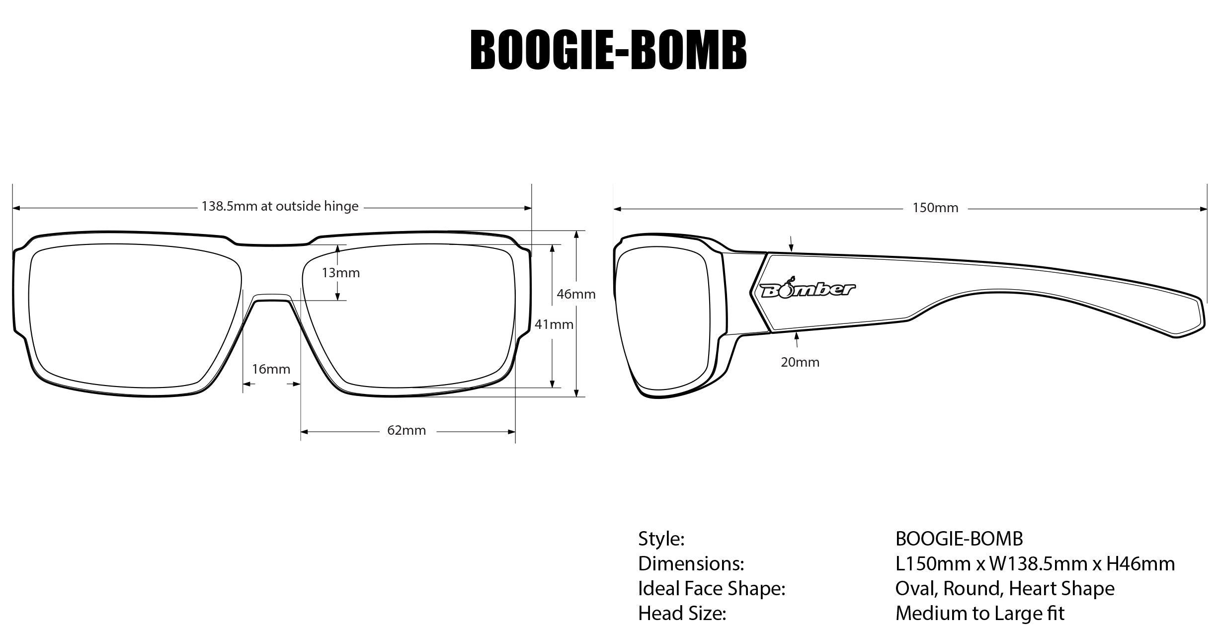 BOOGIE Safety Bifocal Glasses with Smoke Lens ANSI Z87.1 Certified - Perfect for Construction, Woodworking & DIY Projects