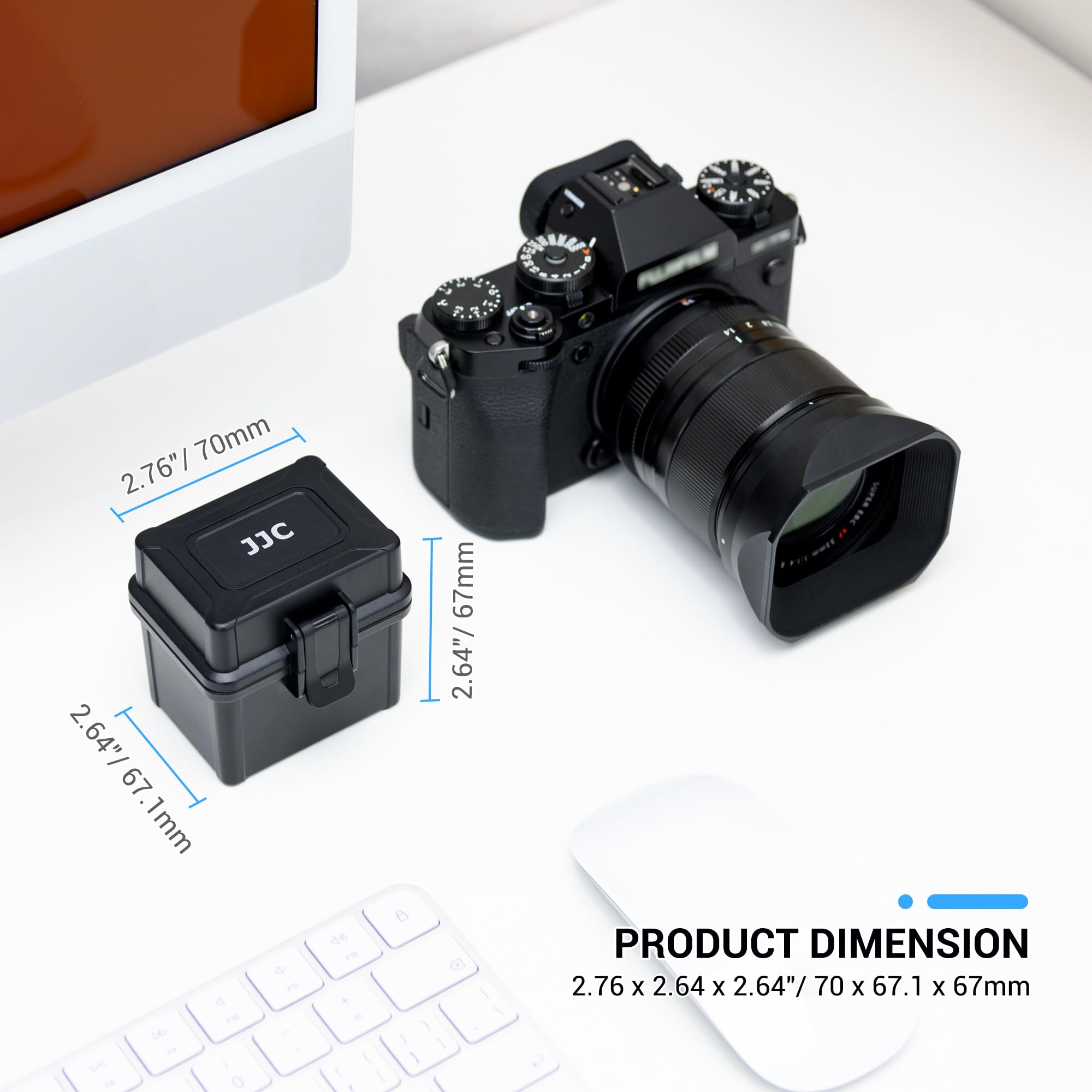 Compact Battery and Memory Card Storage Organizer for 2 Camera Batteries, 2 SD Cards & 4 Micro SD Cards - Includes 3 Protective Foam Pads | Perfect for Photographers, Travelers & Tech Enthusiasts