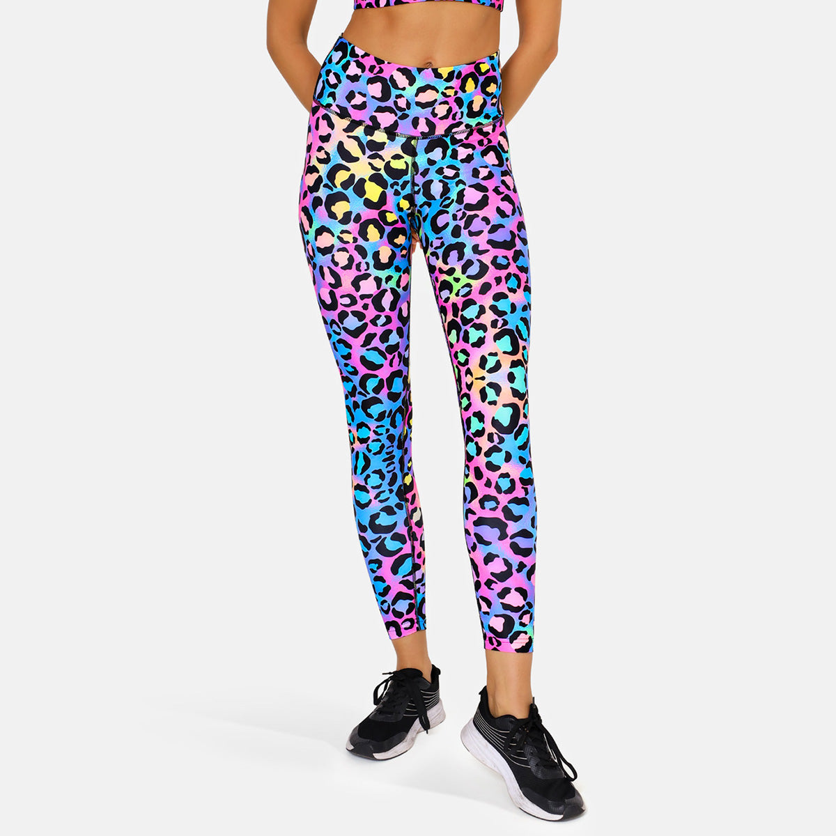 Cute Candy Kitty Print Leggings for Women - Soft Stretchy Yoga Pants - Perfect for Workout, Lounge & Casual Wear