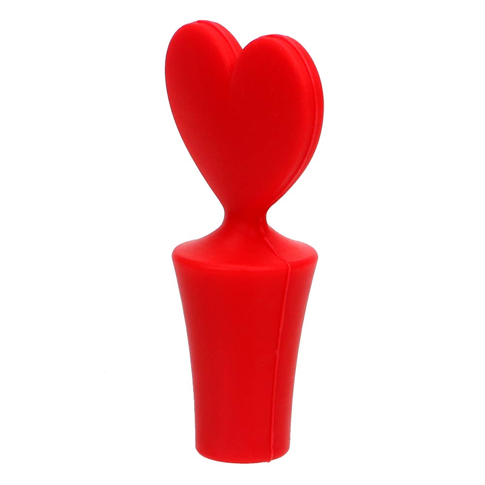 1PC Leak-Proof Silicone Wine Stoppers - Airtight Wine Bottle Sealer Cap for Wine & Beer Bottles, Cork Stopper Plug (Red) | Perfect for Home Bars, Parties, Picnics & Wine Preservation