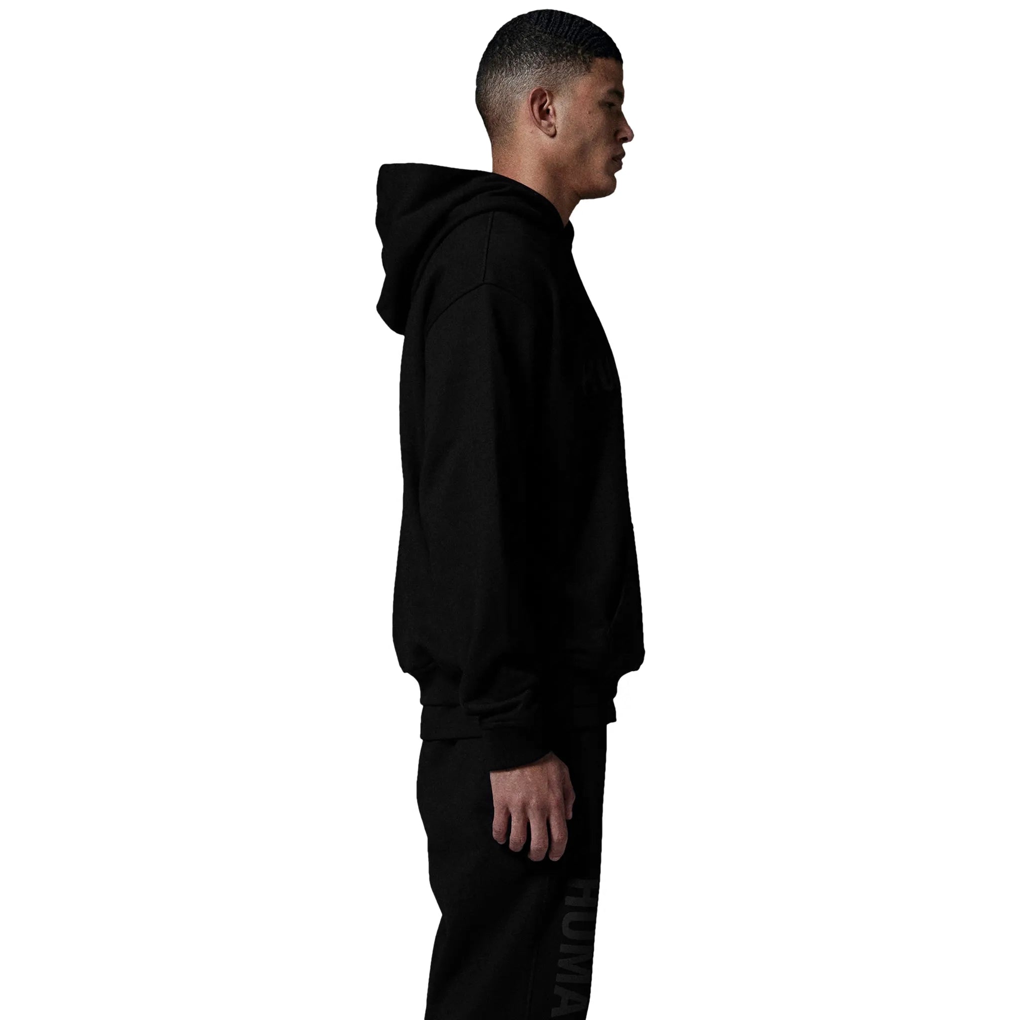 Human Race Human Jet Black Hoodie - Stylish & Comfortable Men's Pullover Sweatshirt for Casual Wear, Street Fashion & Gym