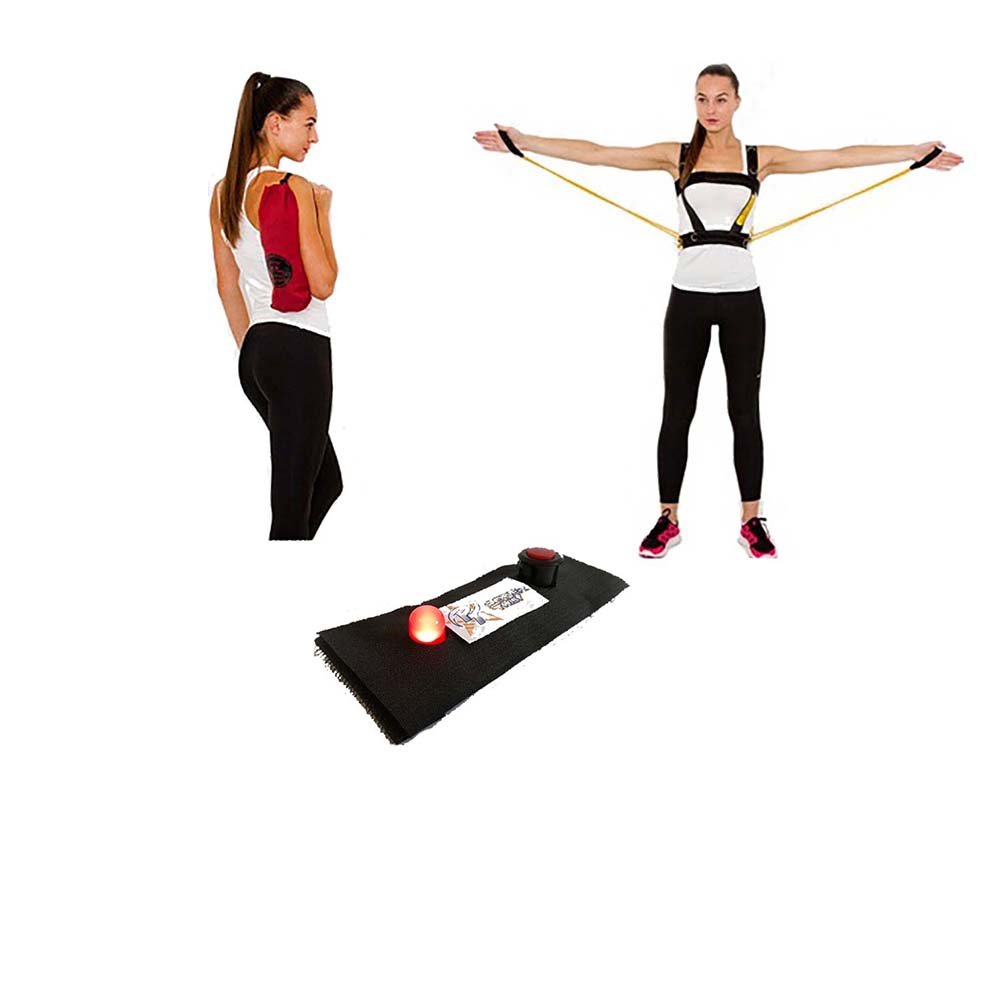 Power Twist Double Resistance Bands - Jump & Landing Trainer for Figure Skating, Strength Training, and Fitness Workouts - Perfect for Athletes, Dancers, and Home Gym Use