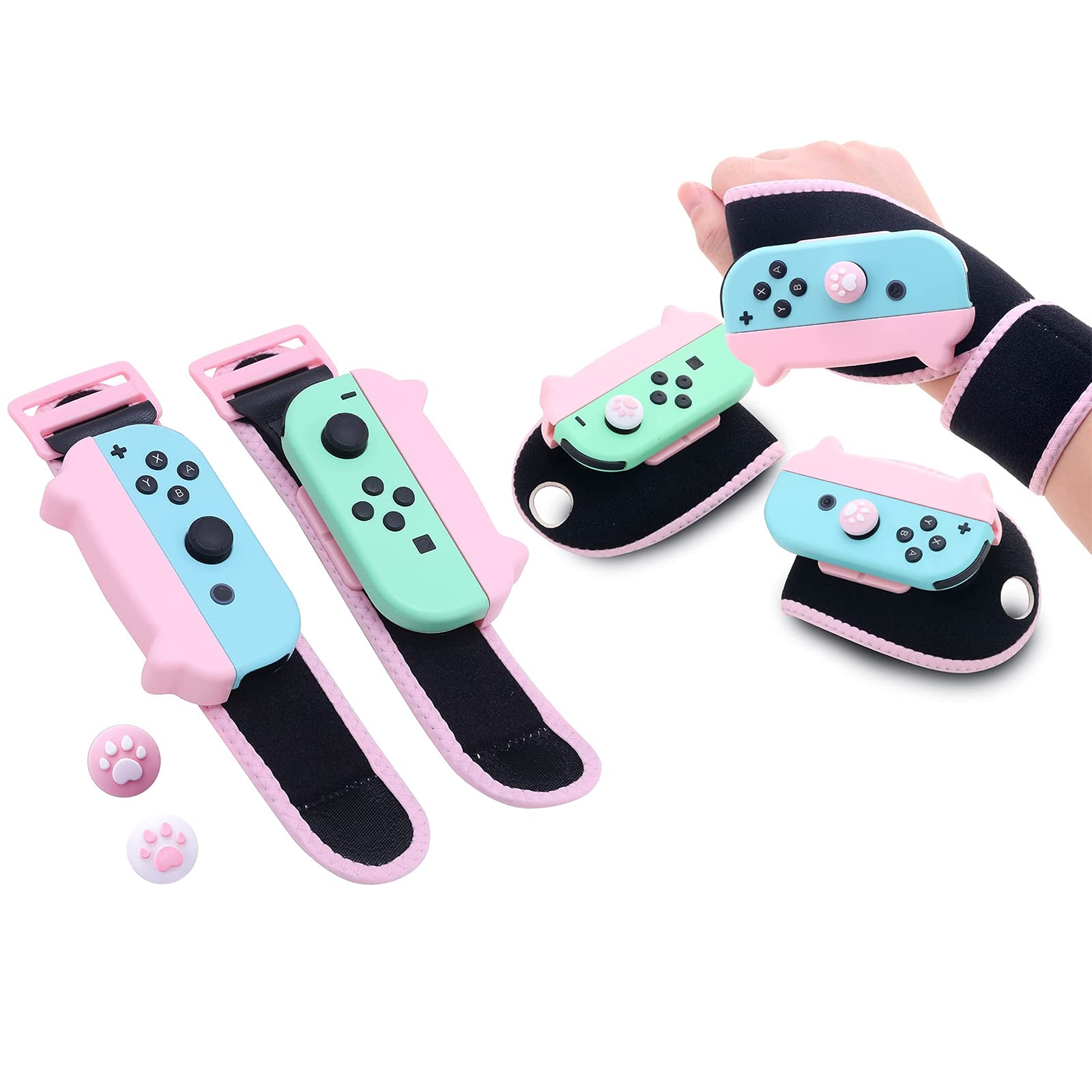 Nintendo Switch Wrist Bands for Dance & Boxing Games 2024 - Compatible with Switch Dance 2024 & Fitness Boxing - Perfect for Dance Workouts, Gaming Exercise & Fitness Training