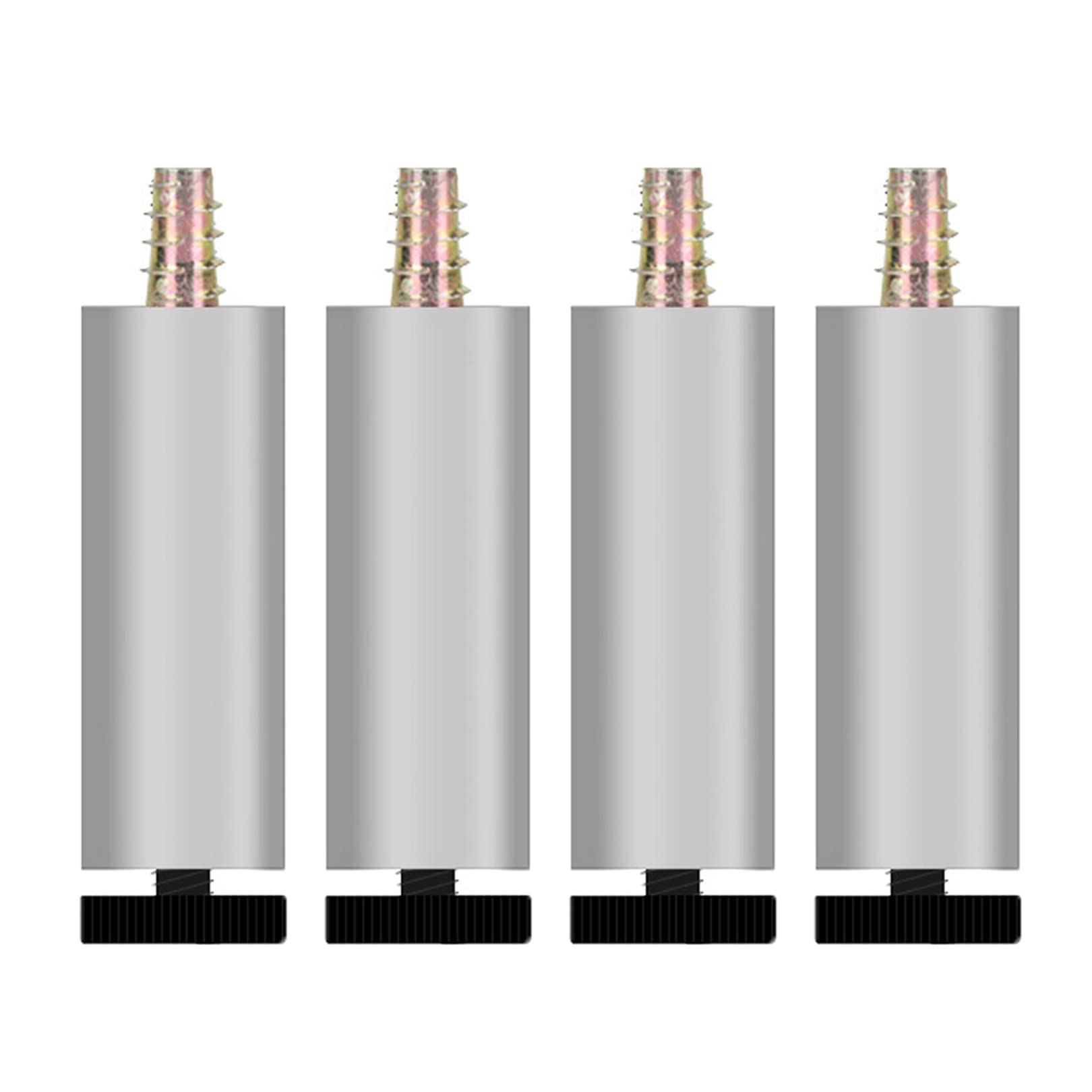 Adjustable Aluminum Alloy Furniture Legs - 15cm Silver Replacement Table Legs for Sofa, Couch, Desk & Cabinets (4-Pack) | Heavy Duty Metal Risers for Home & Office Furniture