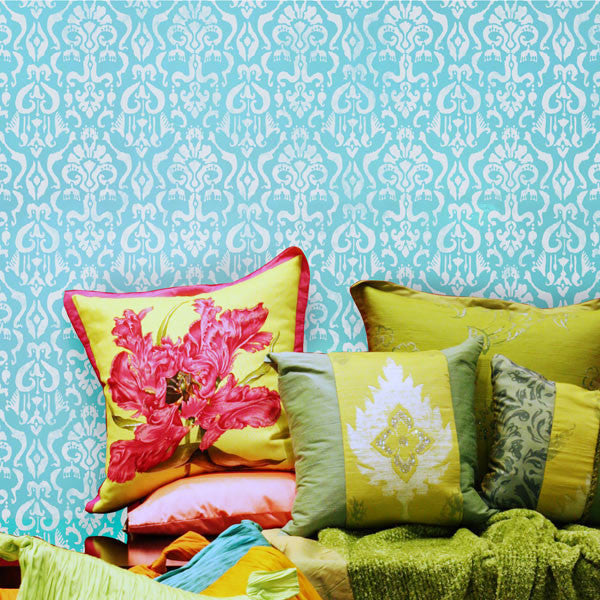 Khanjali Ikat Stencil - Handmade Decorative Stencil for DIY Crafts, Wall Art, and Fabric Painting | Perfect for Home Decor, Scrapbooking, and Gift Wrapping