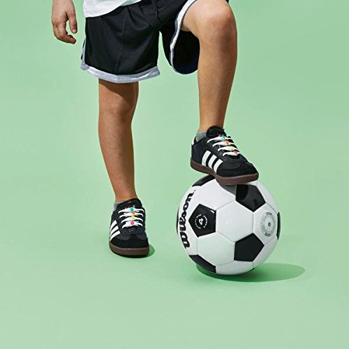 HICKIES Kids No-Tie Elastic Shoelaces - White Sprinkles | Comfortable & Adjustable Sneaker Laces for Boys & Girls | Perfect for Running, School & Everyday Wear