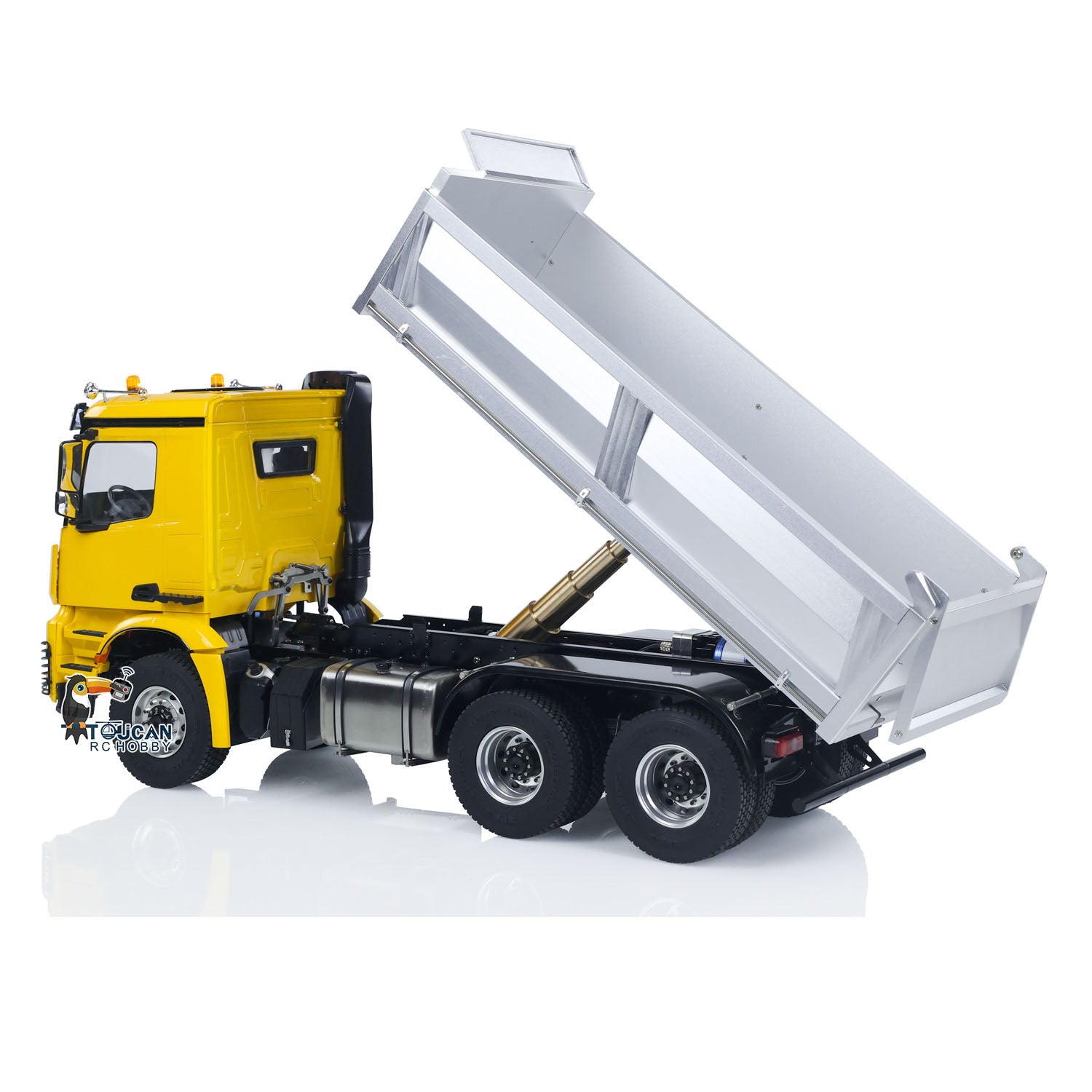 1/14 Scale RTR 6X6 RC Hydraulic Tipper Dump Truck with Metal Chassis, 2-Speed Transmission, Remote Control - Fast Free Shipping | Perfect for Construction Site Play, Off-Road Adventure & Collector's Display