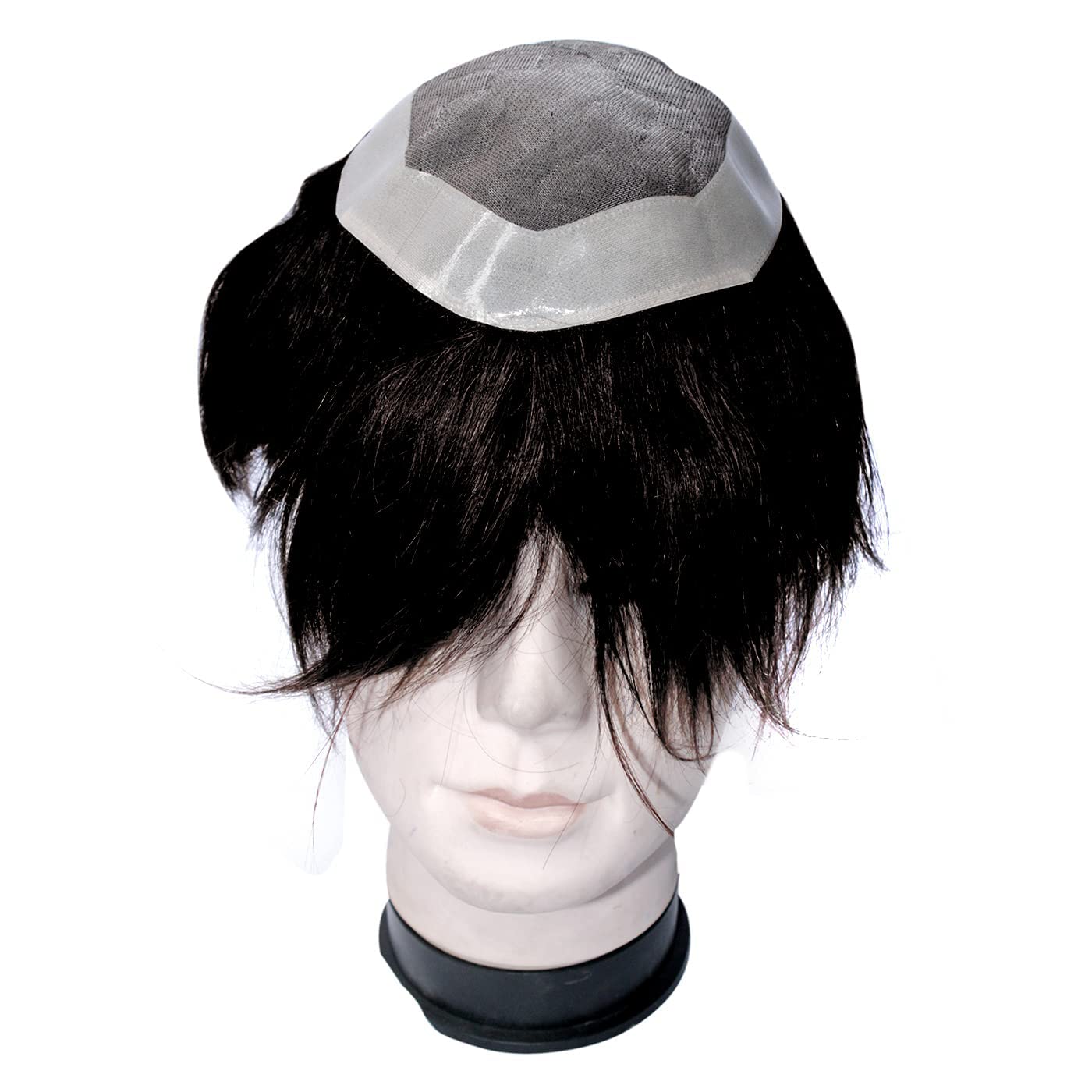 Majik Natural Looking Full Head Toupee for Men - 9x6 Brown Human Hair Wig with Free Brush, Tape & Clips - Perfect for Daily Wear, Hair Loss Solutions & Confidence Boosting