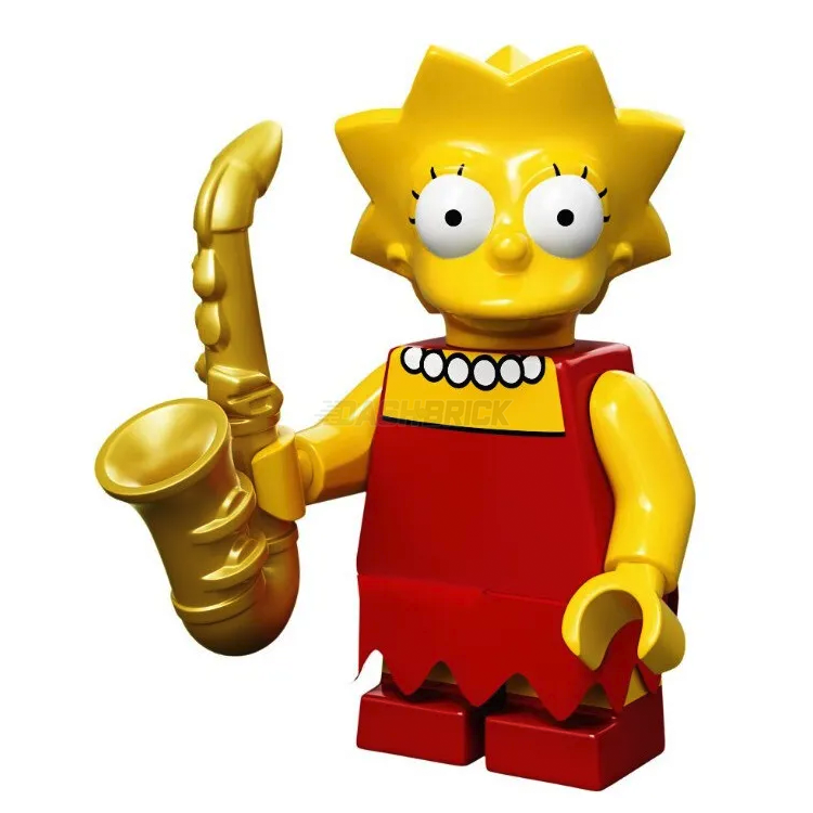 LEGO The Simpsons Series 1 Collectible Minifigure - Lisa Simpson (4/16) | Authentic Building Toy for Kids & Adults | Perfect for Display, Gifts & Simpsons Fans Collection