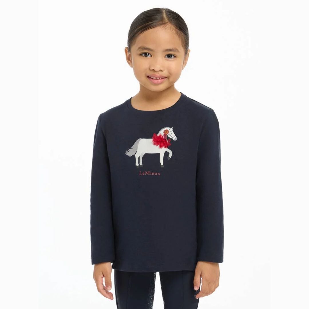 LeMieux Mini Jessie Long Sleeve T-Shirt for Women - Soft Cotton Casual Top for Everyday Wear | Perfect for Work, Outings & Layering
