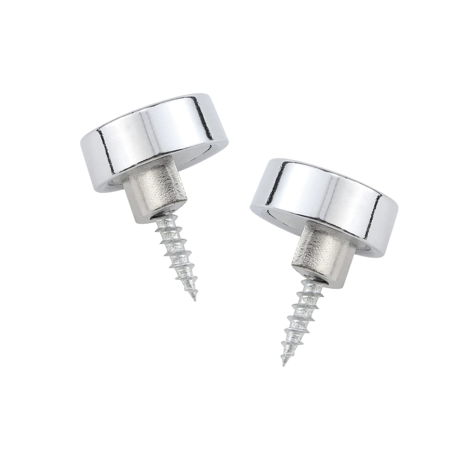 Tulead Zinc Alloy Wall Mirror Clips - Heavy Duty Round Mirror Brackets for 6-7mm Glass, Pack of 4 - Perfect for Bathroom Vanity, Dresser & Decorative Wall Mirrors