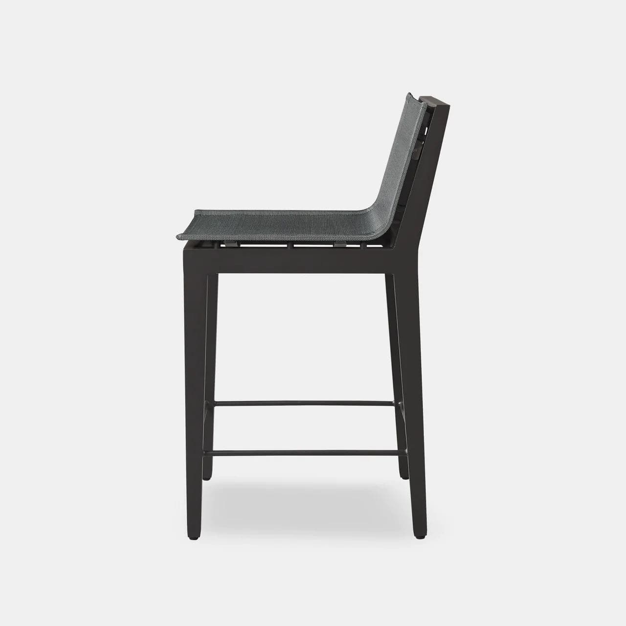 Byron Aluminum Outdoor Bar Stool - Rust-Resistant & Weatherproof Patio Bar Height Stool for Backyard, Poolside & Deck Use
