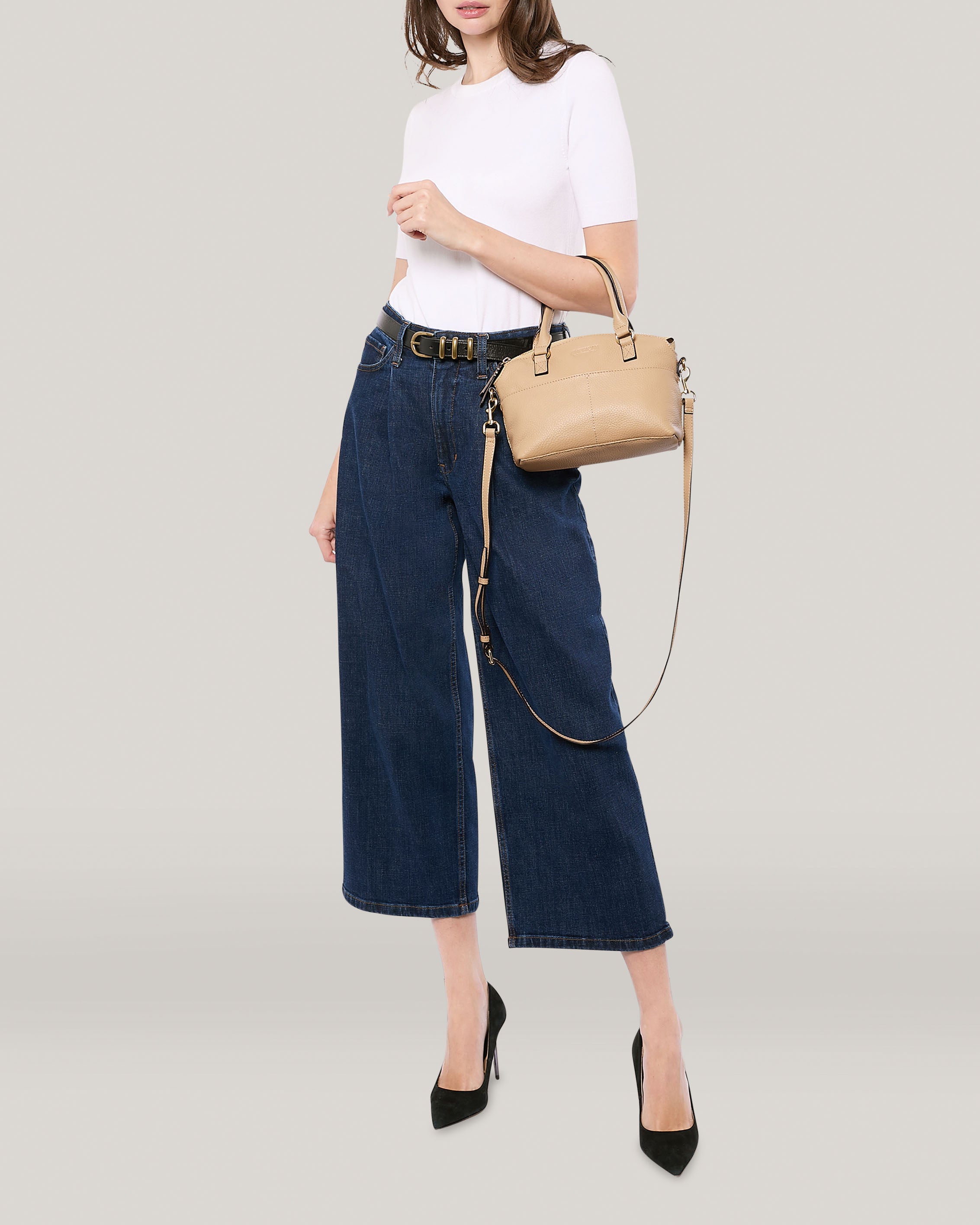 Carrie Mini Dome Crossbody Bag for Women - Stylish Small Leather Shoulder Purse for Daily Use, Travel & Shopping
