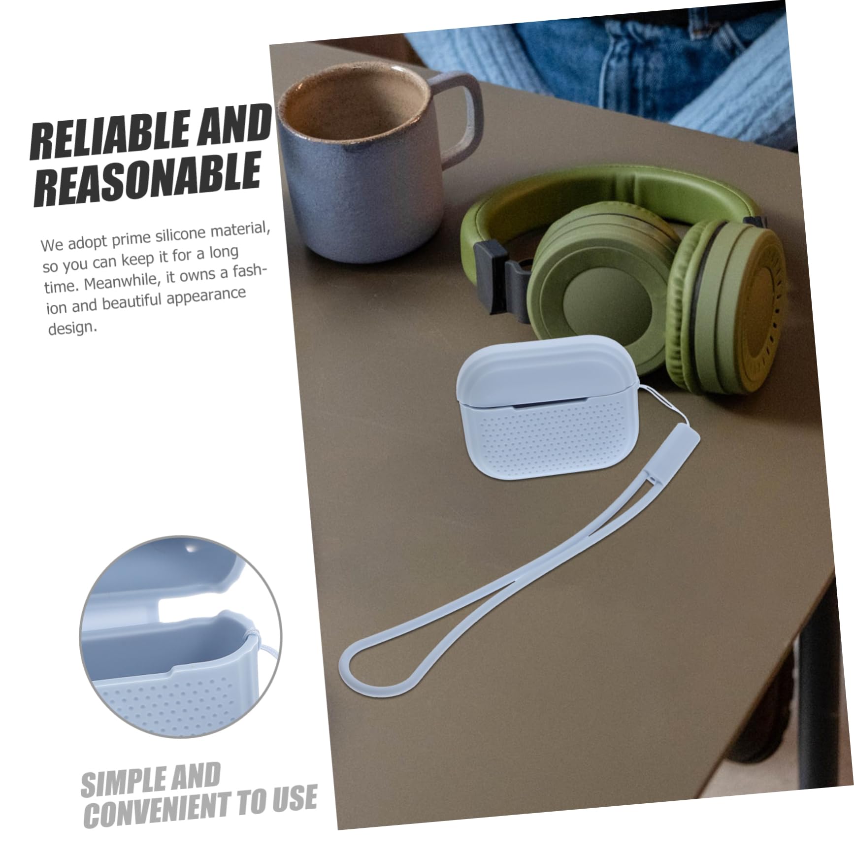 Hemobllo 4-Pack Silicone Earphone Case & Earbuds Holder - Protective Cover for Wireless Headphones, Ear Plugs & Charging Box Bracket - Perfect for Travel, Gym & Daily Storage