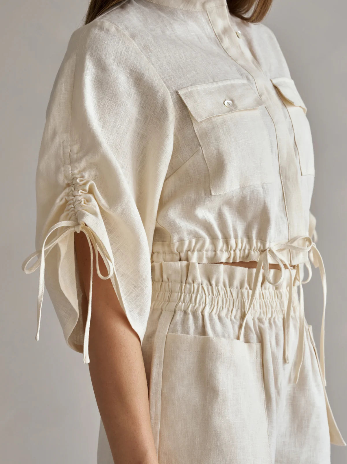 Eva Top Ivory - Women's Elegant Ivory Blouse for Casual & Office Wear | Perfect for Work, Dates & Everyday Outfits