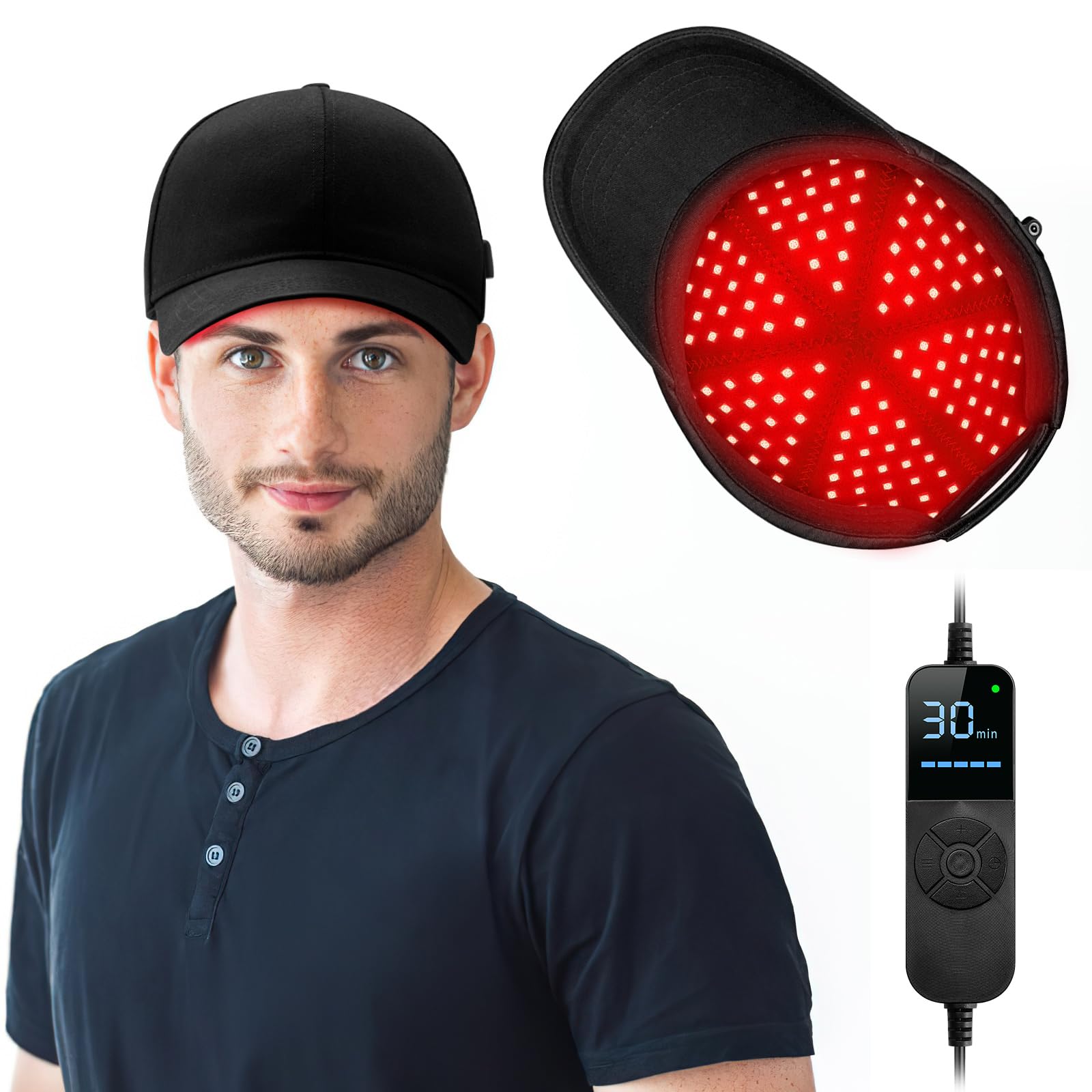 Laser Hair Growth Cap for Men & Women - FDA Cleared Hair Regrowth Therapy Device for Thinning Hair & Hair Loss Treatment - At-Home Use for Salon-Like Results