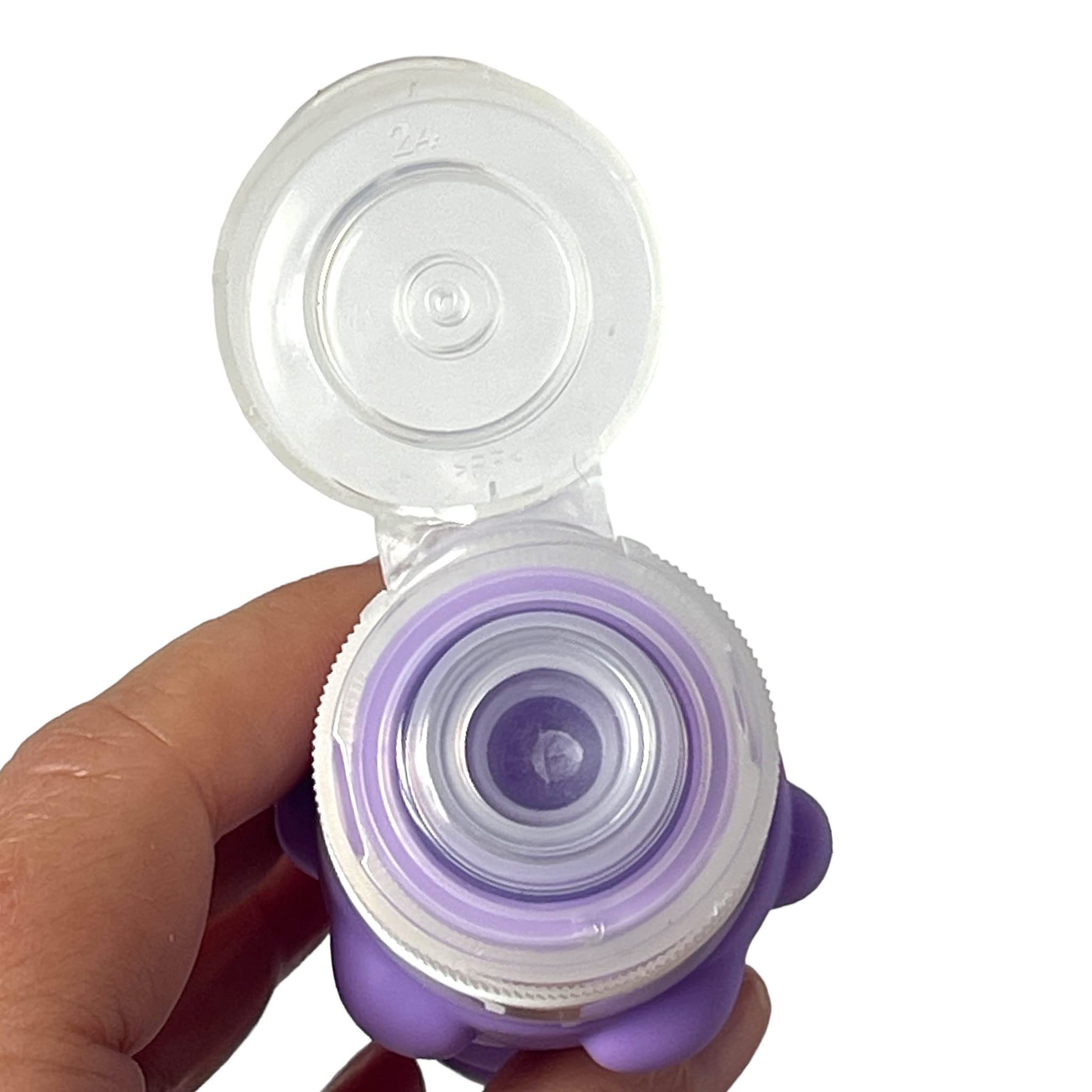 Yumbox Silicone Mini Squeeze Bottles (Set of 3 - Unicorn) | Leakproof Condiment Containers for Lunch Box & Salad Dressing | Flip Top Sauce Bottles | Easy Fill & Clean | Perfect for Picnics, BBQs & Meal Prep