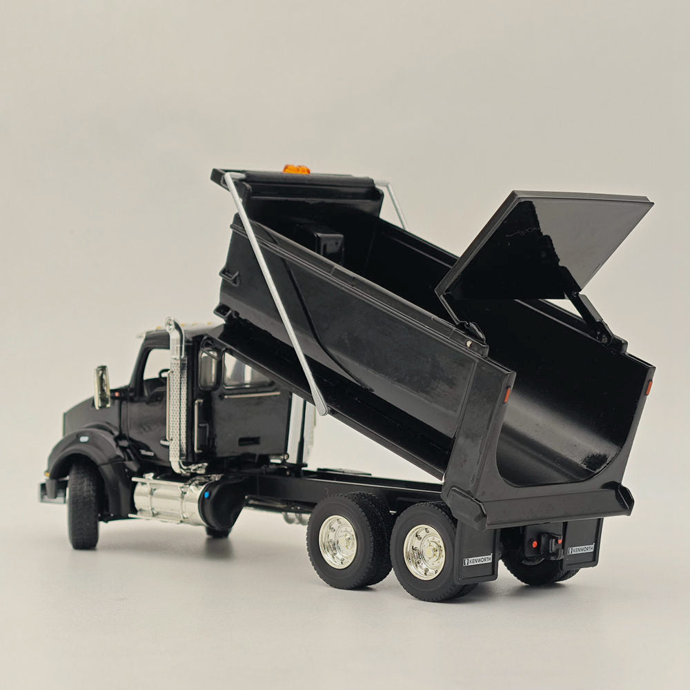 FIRST GEAR 1/50 Scale Kenworth T880 Dump Truck Diecast Model - Black (Item #50-3468) | Collectible Construction Vehicle for Display & Diorama Scenes