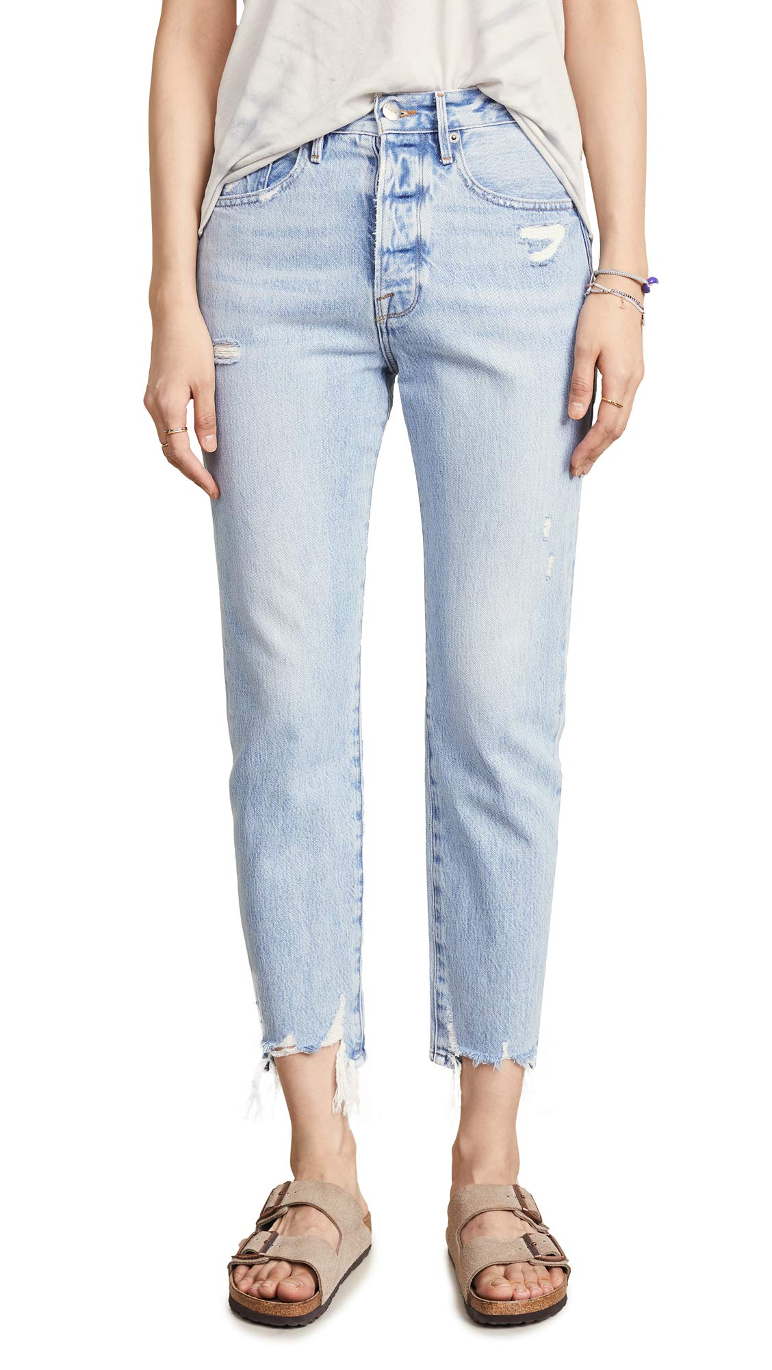 FRAME Women's Le Original High-Rise Skinny Jeans - Stretch Denim Pants for Casual Wear & Everyday Outfits