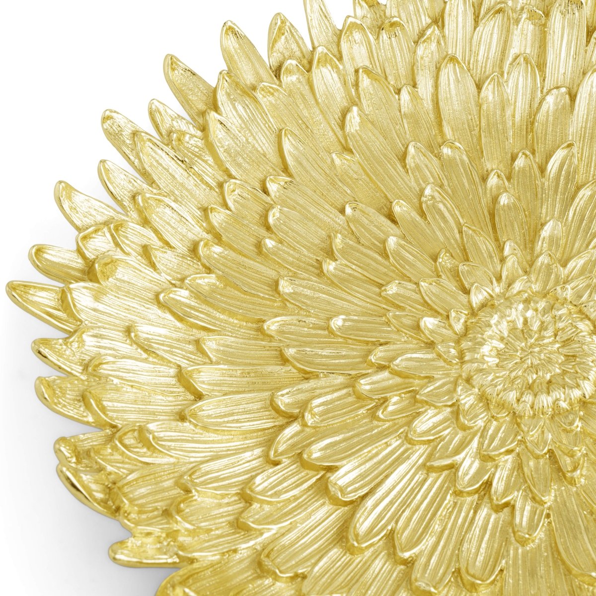 Elegant Dahlia Floral Centerpiece Platter - Large Decorative Serving Tray for Dining Table, Wedding, Party Decor & Home Entertaining