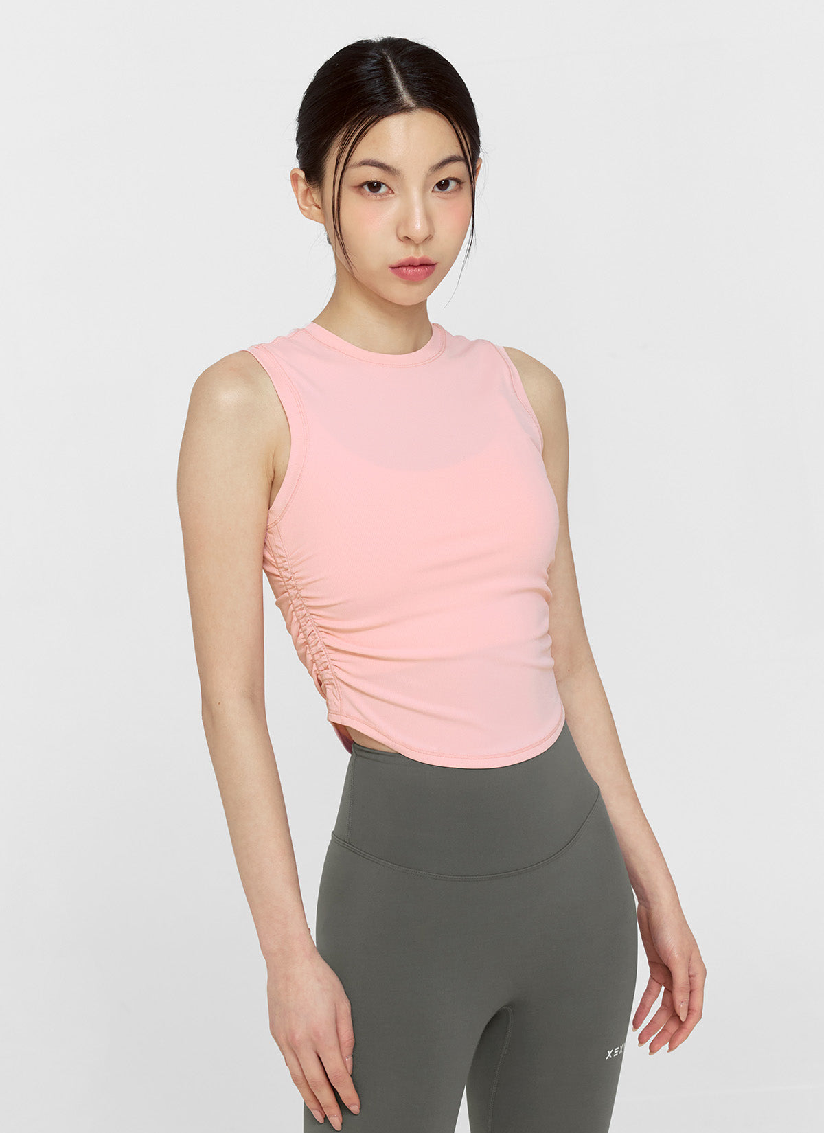 Relax Shirring Sleeveless Top for Women - Comfortable Summer Blouse for Casual Wear, Beach Outings & Date Nights