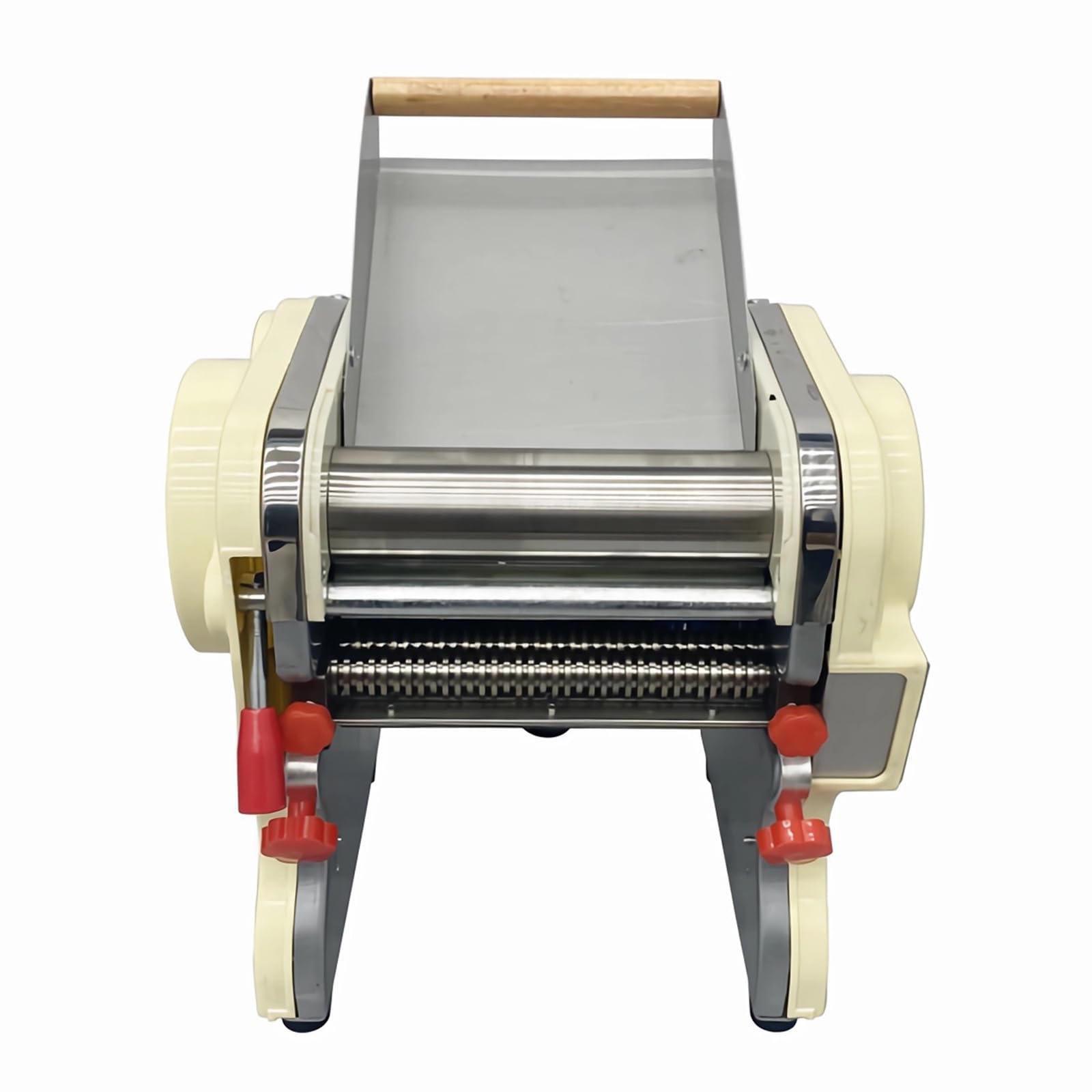 INTSUPERMAI 110V Electric Pasta Maker Machine - Stainless Steel Pasta Press with 3mm & 9mm Noodle Cutter Attachments - Perfect for Homemade Pasta, Dumpling Wrappers & Asian Noodles - Ideal for Italian Cuisine, Family Cooking & Restaurant Use