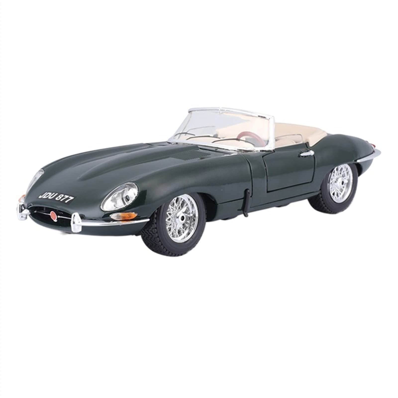 1:18 Scale Jaguar E-Type Cabriolet Diecast Model Car - Alloy Luxury Vehicle with Pull Back Action, Collectible Die Casting Toy (Color A) - Perfect for Display, Gifts, and Car Enthusiast Collections