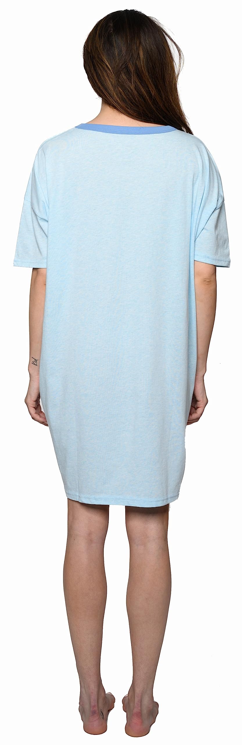 Disney Women's Sleepshirt - Mickey & Minnie Mouse Print Nightshirt for Women (One Size & Plus Size) | Cozy Lounge Wear for Bedtime & Relaxation at Home